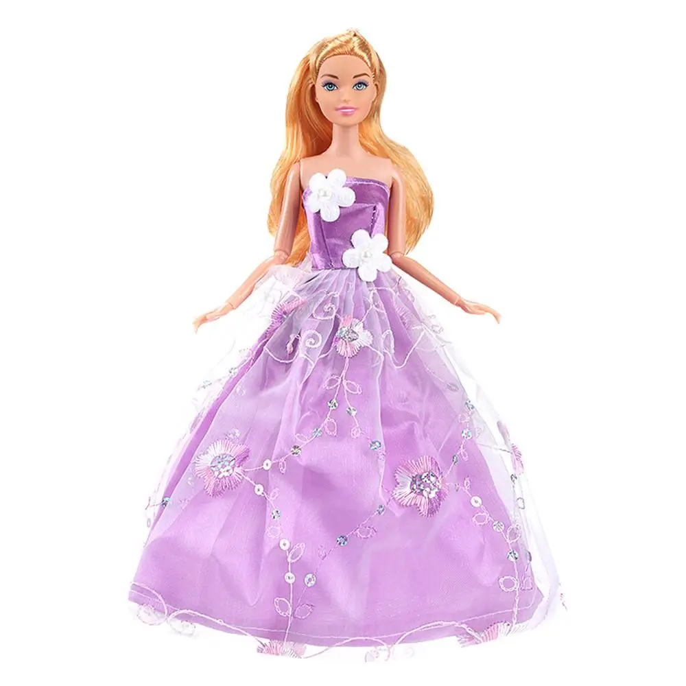 

New Newest Wedding Dress Casual Wear Fashion Floral Dresses Handmade DIY Girl Gift 30cm