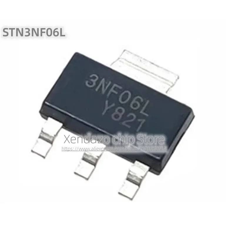 10pcs/lot STN3NF06L 3NF06L SOT-223 package Original genuine 4A 60V N-channel MOS field effect