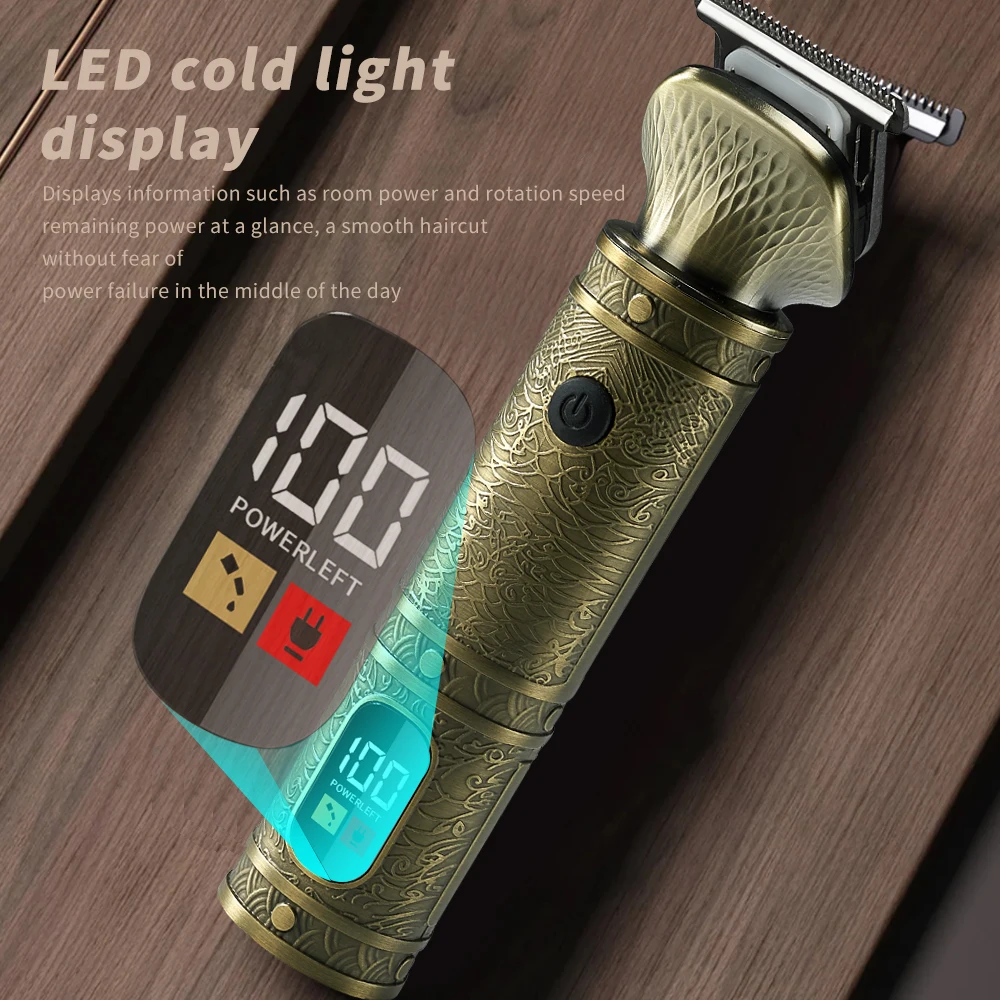 WAIKIL New Universal Multi functional 7-in-1 Retro Barber Set Men's rechargeable mini trimmer Professional hair clipper set