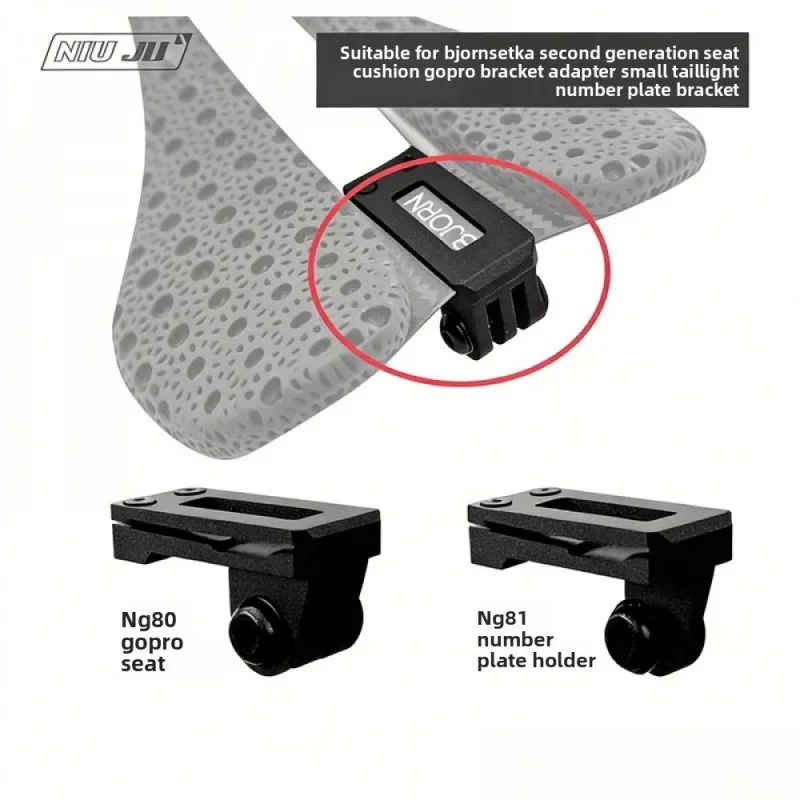 For Bjorn Setka 2nd Gen Saddles Cycling Sport Camera Plate Tail light Mount for GOPRO Trek Specialized Garmin RTL515 CATEYE