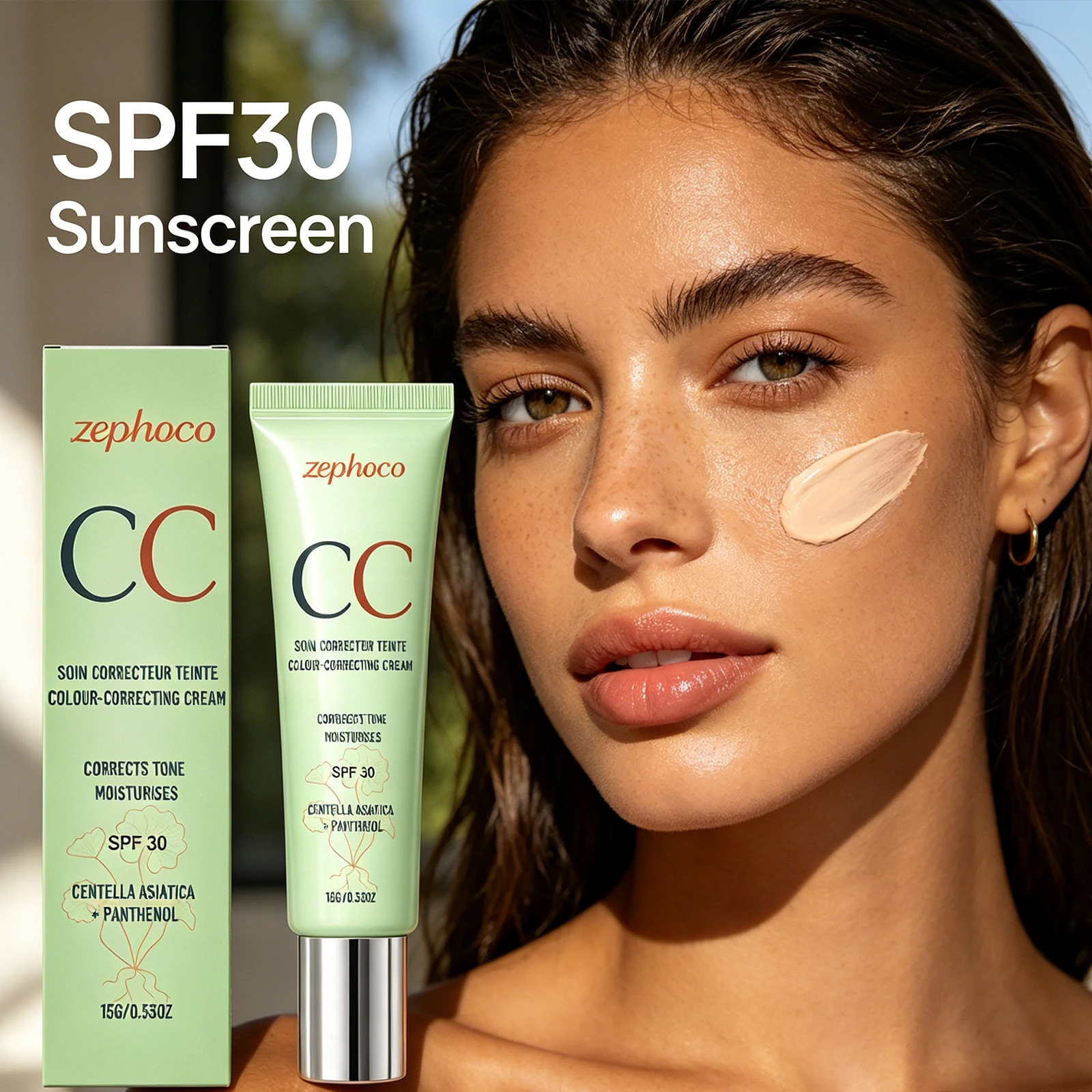 

Moisturizing Protection Concealer SPF 30 Sunscreen Lightweight Natural Redness Correction Even Base Full Coverage Cosmetics 15g