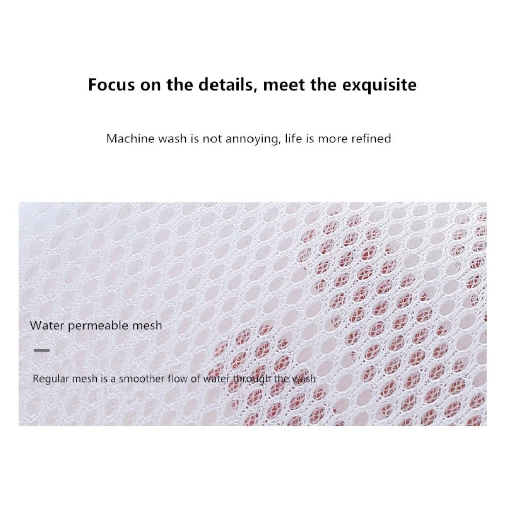 Fashion Polyester Bra Laundry Bag Household Cleaning Accessories Anti-Deformation Zipper Bag Reusable Underwear Laundry Bag