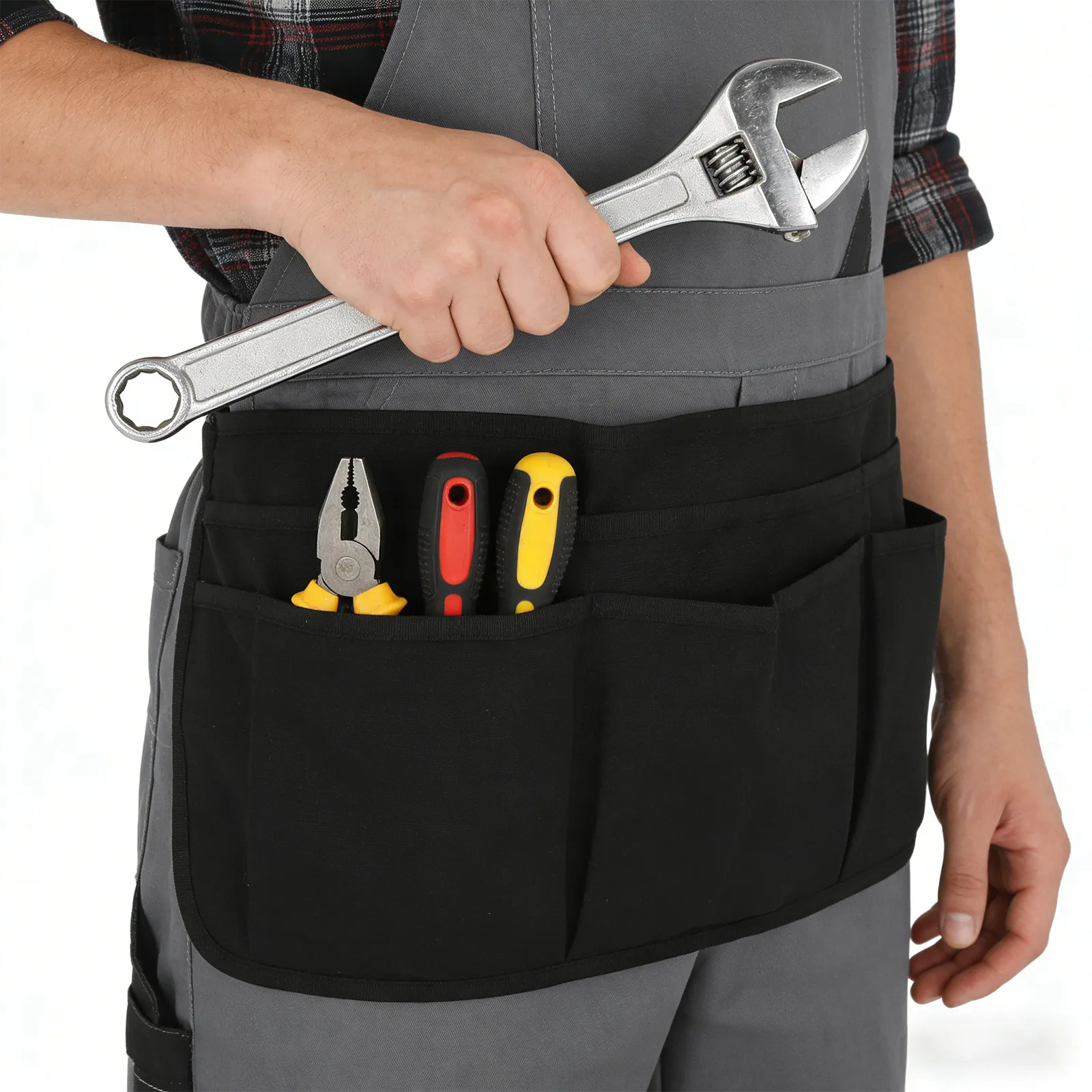 

Рабочий фартук с 12 карманами, водонепроницаемый, на пояс, с регулируемой застежкой-пряжкой, для мужчин и женщин, для плотников, садоводов, мастеров