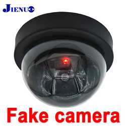 Black Fake Dome Camera Red Flashing LED Light Dummy CCTV  Home Office Surveillance Security System