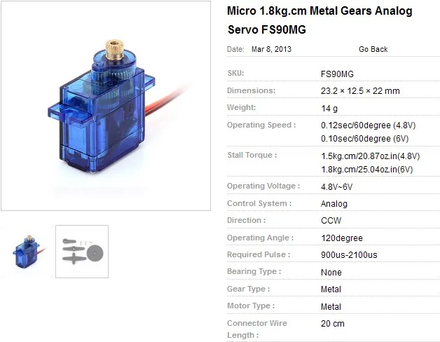 Feetech FS90MG Rc Hobby Mikro Metalowe Cyfrowe Serwo 9g SG90 9g Mini Mikro Serwo 180 Stopni Silnik Serwo Sg90 do Helikopterów RC