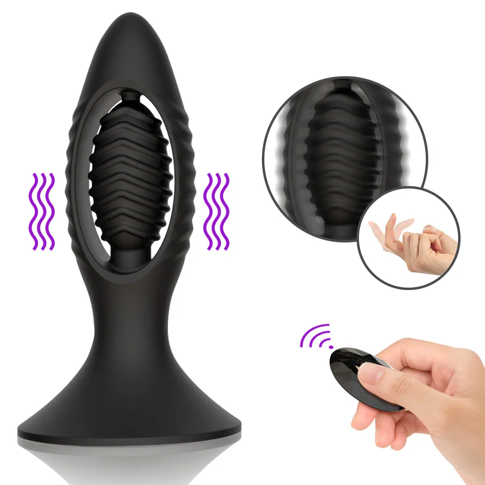 Gratis Schip Afstandsbediening Seksspeeltjes Goederen Voor Gay Anale Plug Wearable Vibrator Prostaat Massager Met Draadloze Ass Dilatator Anale