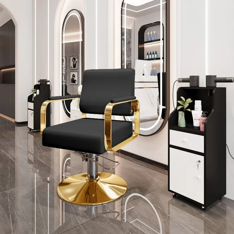 

Italian Premium Upmarket Barber Chair Commercial Comfort Luxury Simple Ergonomic Chair Comfortable Modern Stuhl Salon Furniture