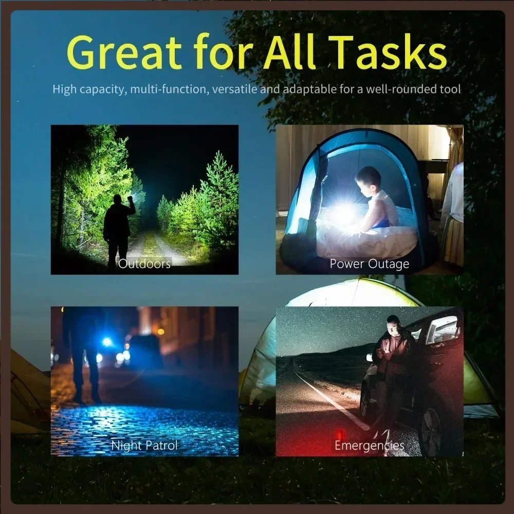 Klarus RS10 ไฟฉาย LED แบบชาร์จไฟได้ 800LM แสงกลางแจ้งที่มีประสิทธิภาพพร้อม PowerBank 8000mAh สําหรับตั้งแคมป์เดินป่าป้องกันตัวเอง