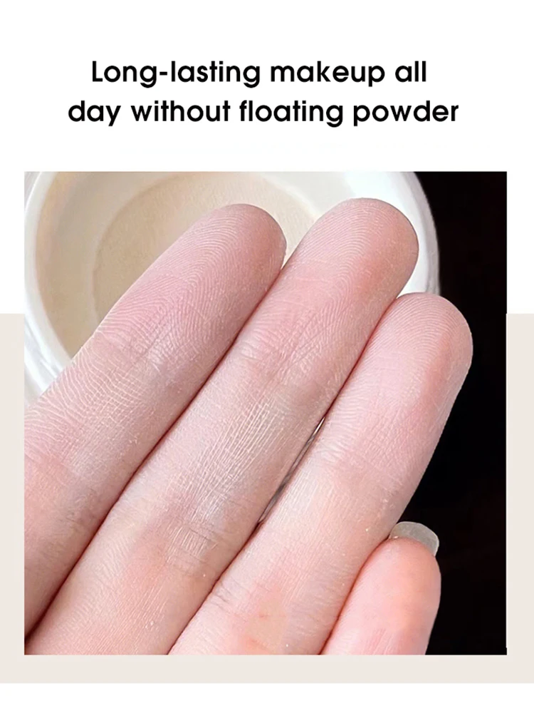 Cappuvini-Juego de niebla de terciopelo, polvo de maquillaje fino y antiadherente, niebla facial mate, maquillaje, polvo de miel transparente