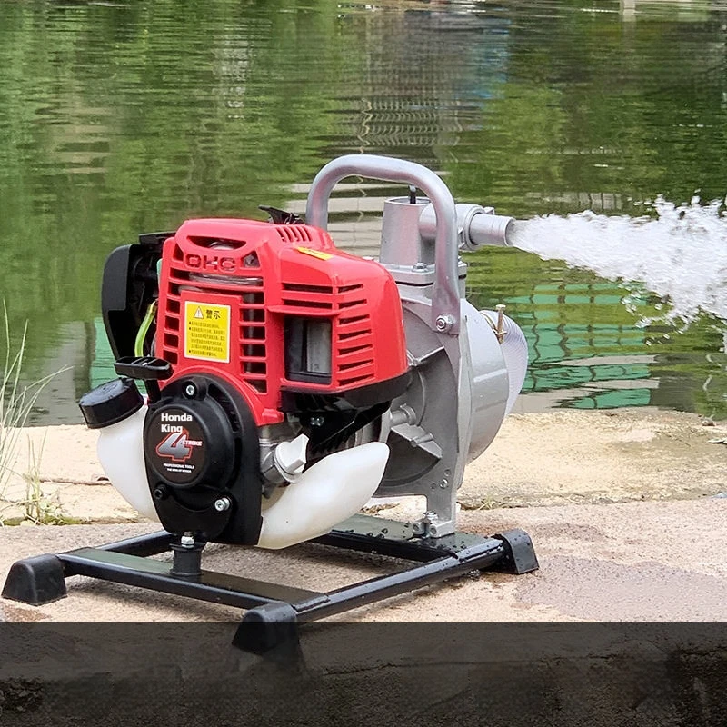 Imagem -06 - Potência Tempos Gasolina Motor Bomba de Água Irrigação Portátil Transferência de Água para Jardim Gramado Alta