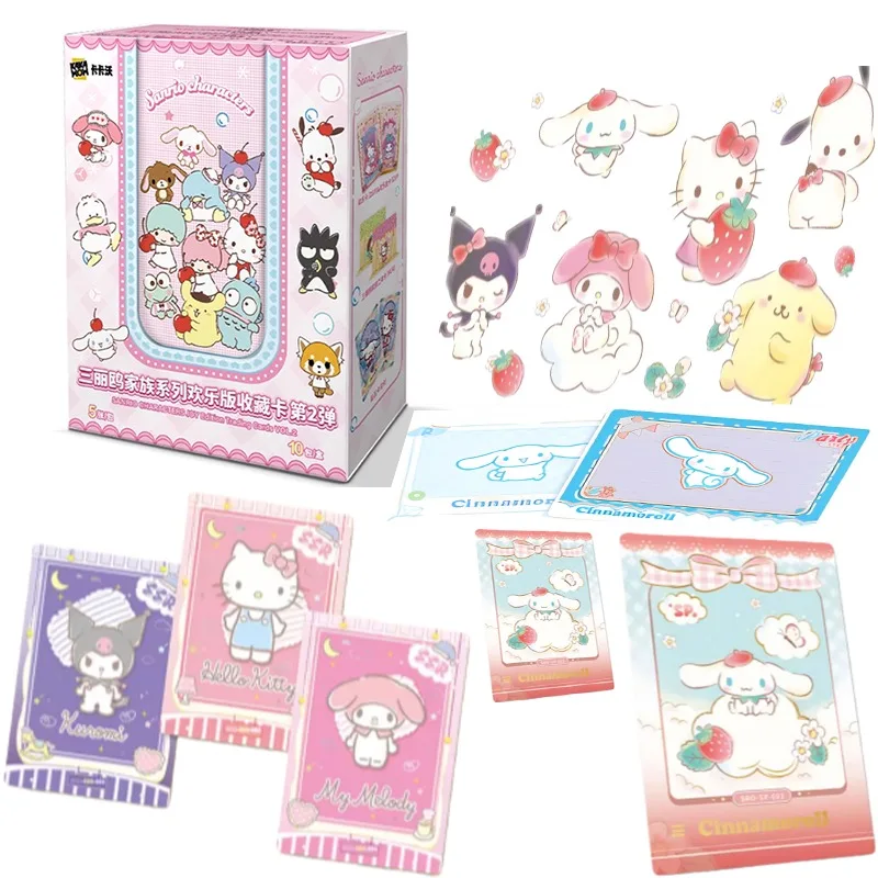 

Оригинальные карты Sanrio Kabao серии 6, коллекционная карта с цветочным принтом удачи, редкий новый продукт, ограниченная серия, периферийные подарочные игрушки в стиле аниме