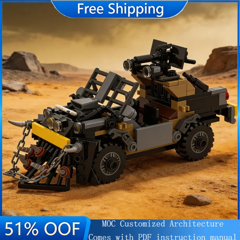 

245 PCS Moc Famous Movies Series Modified Car Model Building Blocks Speed Vehicle Bricks Toys For Children Adult Birthday Gifts