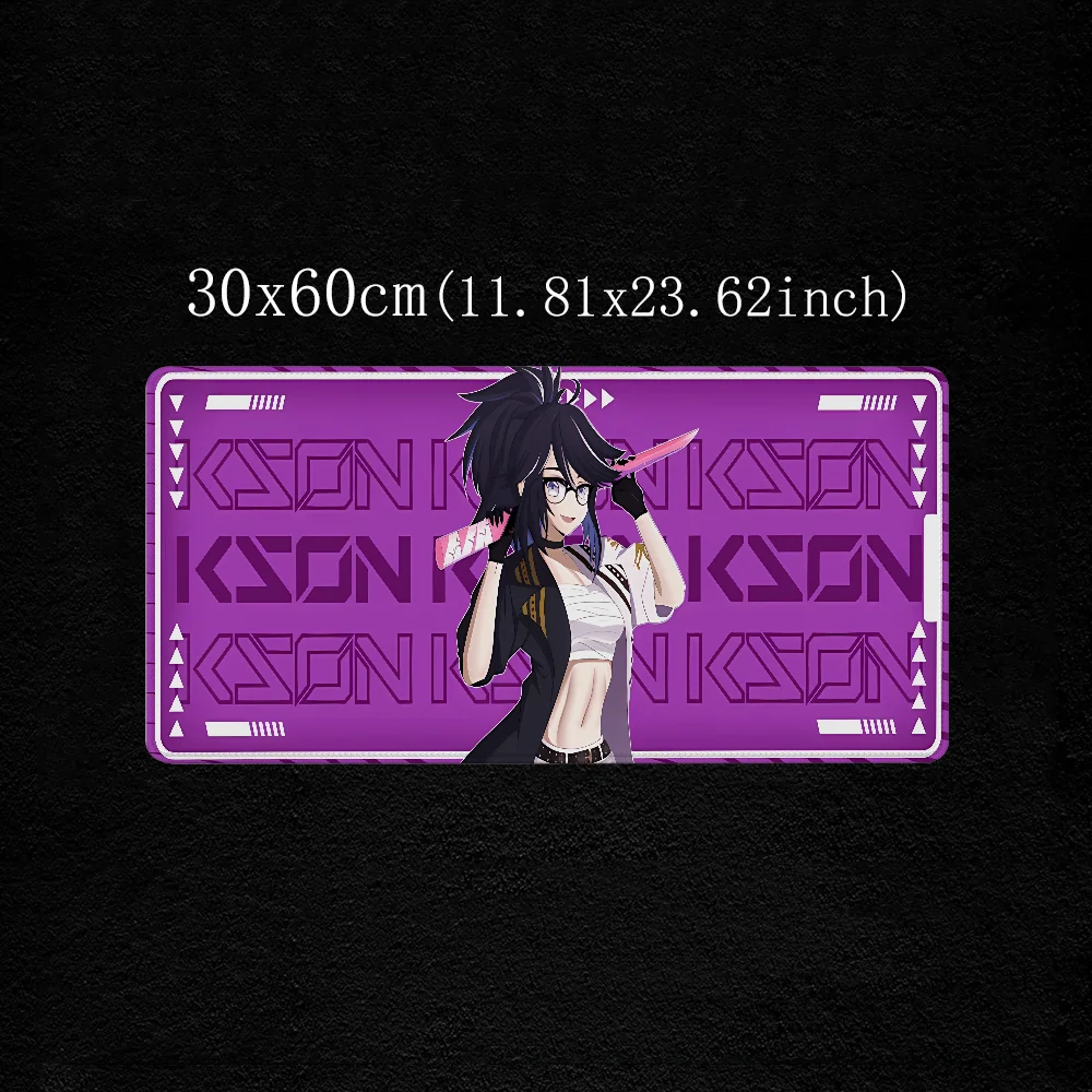 Mouse Pad Large VShojo Kson X V1 Tech Gaming Accessories Mousepad Anime Gamer Keyboard Desk Mat Pc Cabinet Games Computer Desks