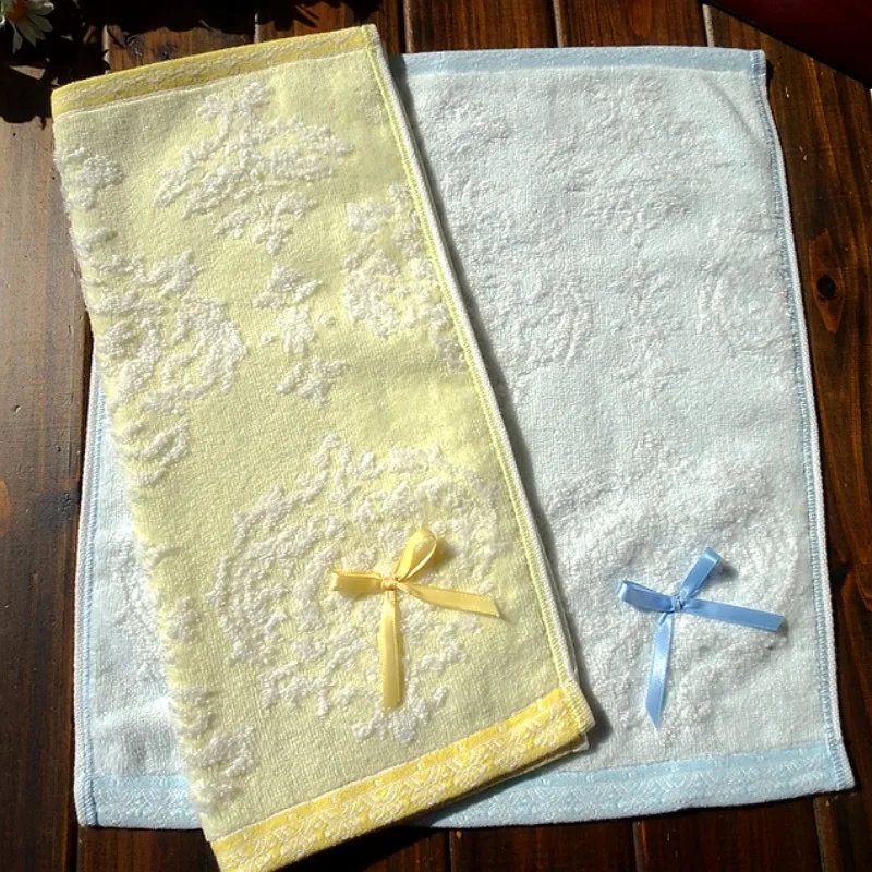 4 個日本に輸出純綿カットベルベットジャカード宮殿レトロプリンセススクエアスカーフハンカチ 35 センチメートル