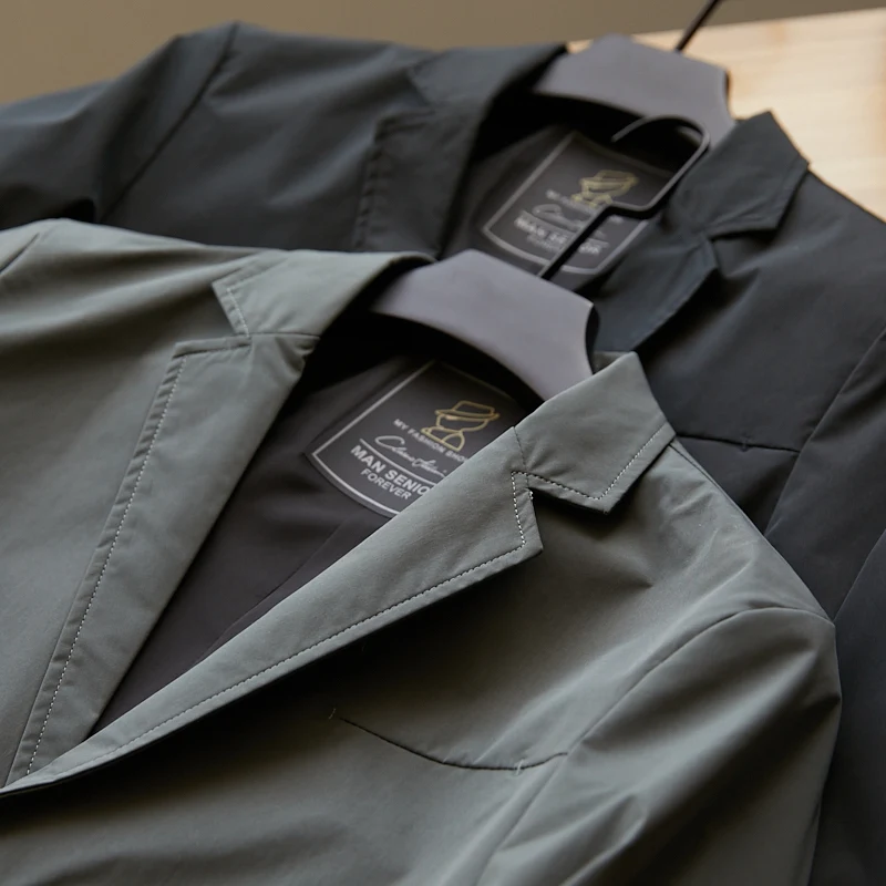 

Мужской деловой повседневный костюм: превосходное качество, водонепроницаемая дышащая ткань, ветрозащитный, весенний новый стиль, модная городская одежда