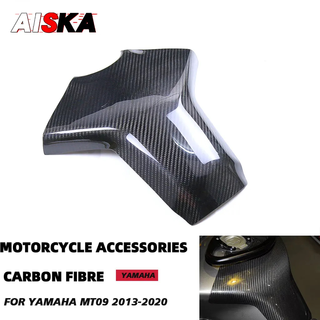 

For YAMAHA MT09 FZ09 MT FZ 09 2013 - 2019 2020 Motorcycles Accessories 3K Carbon Fiber Front Fuel Tank Cover Protector Fairings