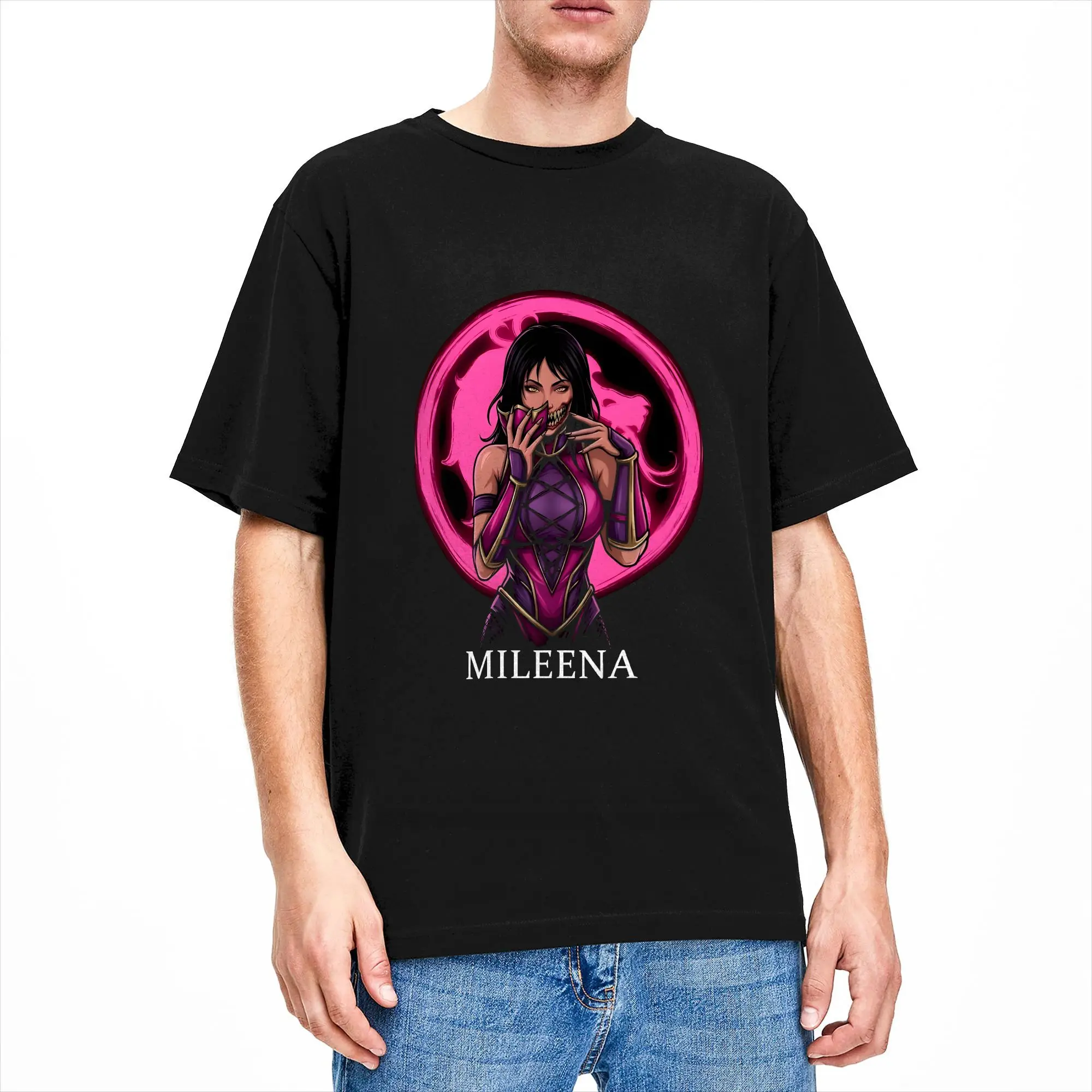 Mileena Tarkatan Beauty Mortal Kombat T-Shirt Adult  Classic T-Shirts Summer O Neck Tee Shirt Custom Logo Oversized Clothing