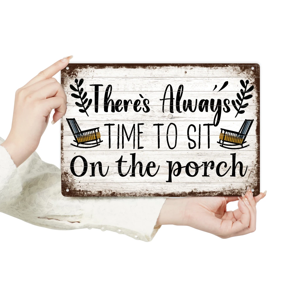 1 Vintage Metal Porch Sign 