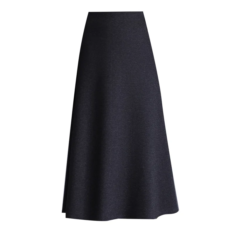 

Женская шерстяная юбка А-силуэта, новинка зимы 2026, с завышенной талией, стройнящая, универсальная, средней длины, фасон «зонтик»