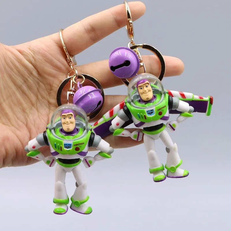 Toy Story periféricos de animación Buzz Lightyear llavero dibujos animados hombres y mujeres mochila encantos modelo infantil juguetes regalos