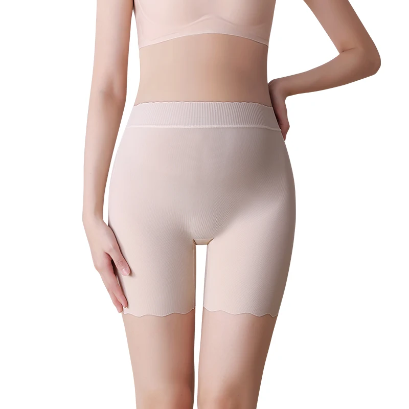 شورتات واقية للنساء الحوامل، سراويل قصيرة آمنة، سراويل بوكسر نسائية مقاس كبير، ملابس داخلية من الحرير الجليدي، ملابس داخلية صيفية تحت التنورة #2