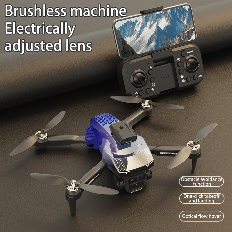 MHD Optical Flow Positioning Brushless Motor 90 Degree Obstacle Avoidance H3 Drone One Key Takeoff Landing Foldable Outdoor Toys