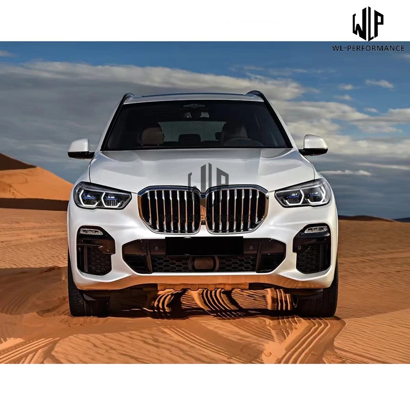 PP Body Kit Front Splitter Rear Diffuser Bumper Lip Grille Side Skirts Wheel Eyebrow Decorate For BMW G05 X5 MT Car Styling