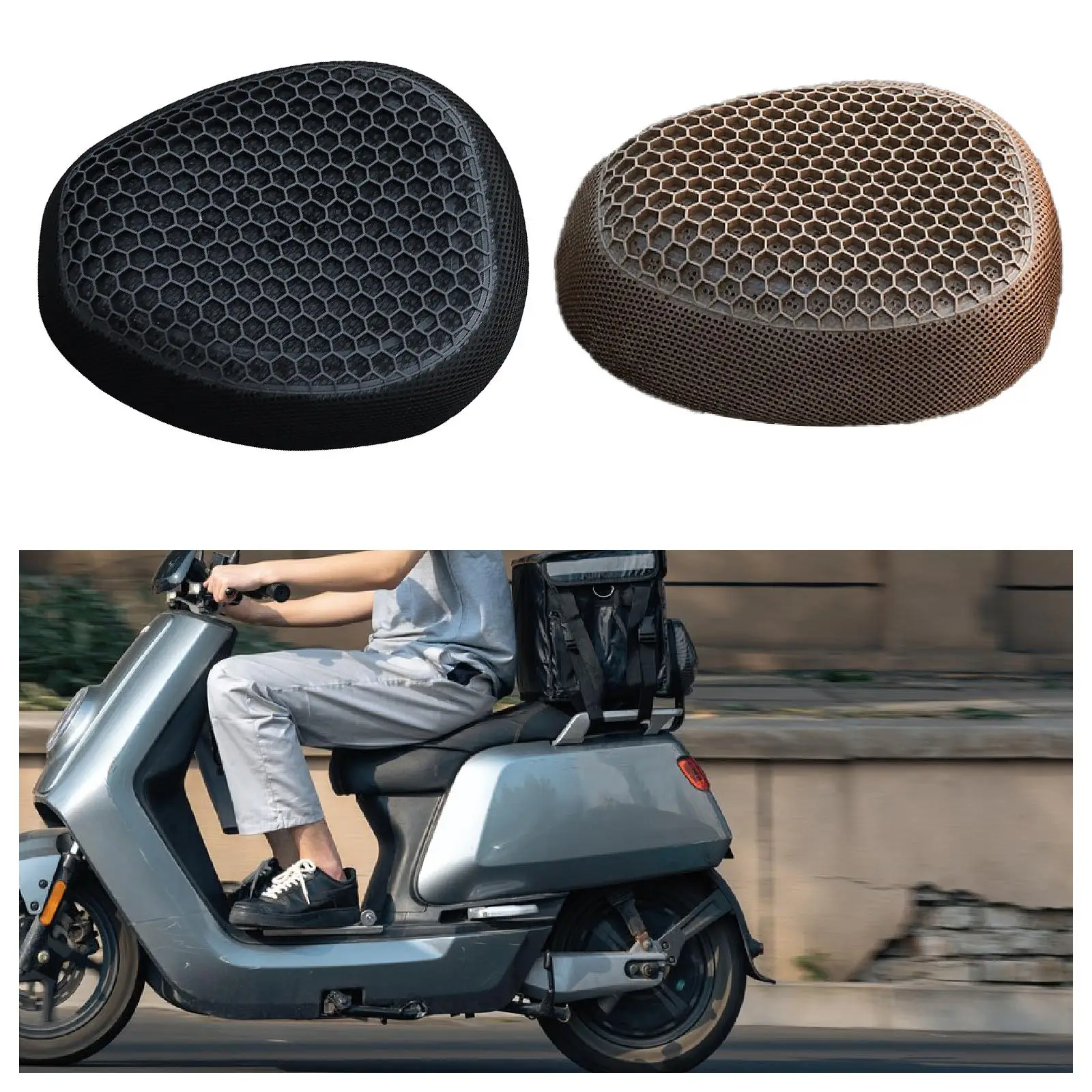 

Подушка сиденья мотоцикла, удобный мягкий коврик для сиденья для езды на мотоцикле