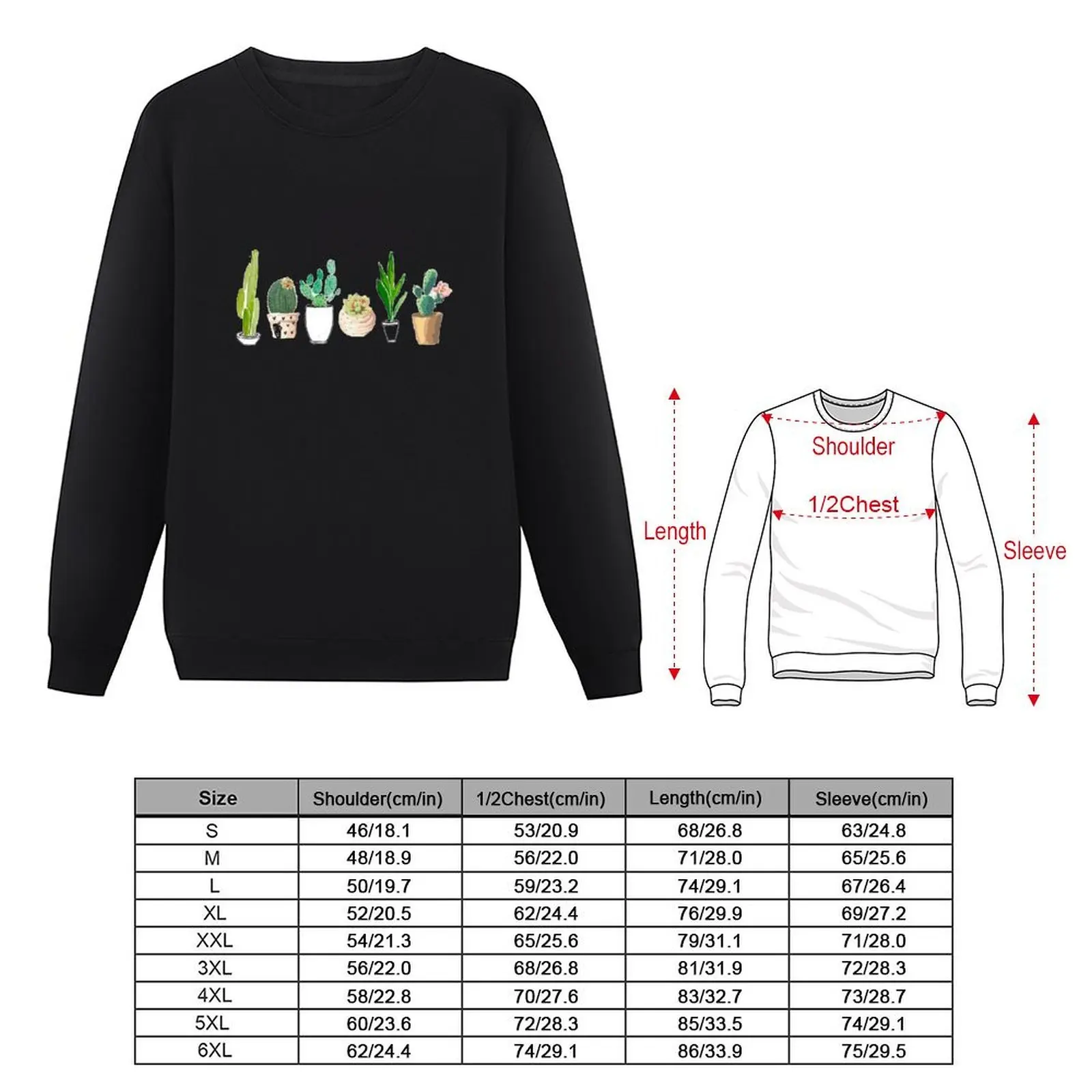 POTTED CACTI Pullover men's coat winter clothes men's clothes men clothes autumn sweatshirt