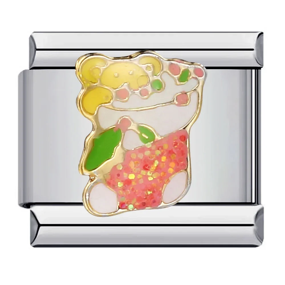 مجموعة الرسوم المتحركة زهرة النفط بالتنقيط وصلات سحرية إيطالية تناسب 9 مللي متر ملحق أساور استانليس ستيل لتقوم بها بنفسك صنع المجوهرات بالجملة #5