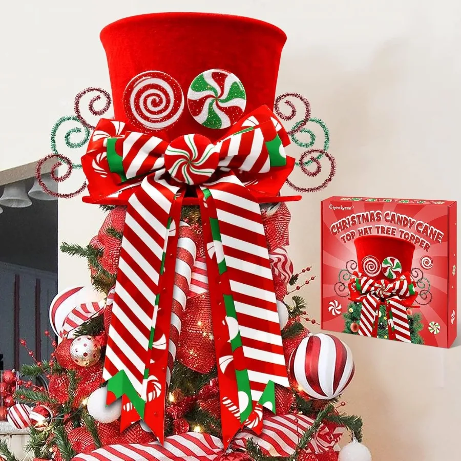 decoration-d'arbre-de-cannes-a-bonbons-de-noel-chapeau-rouge-avec-nœuds-de-menthe-poivree-ornement-pour-sucette-d'hiver-decoration-de-maison-festive-xma