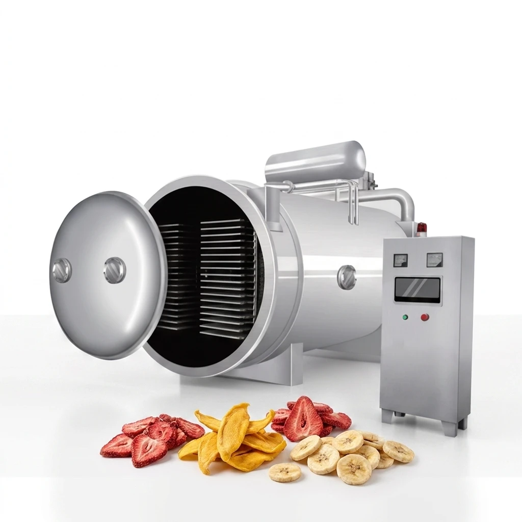 FL Freeze Dryer Stainless Steel Chamber Lyophilizer For Freeze Dried Pet Food Chicken Duck Meat Production Equipment