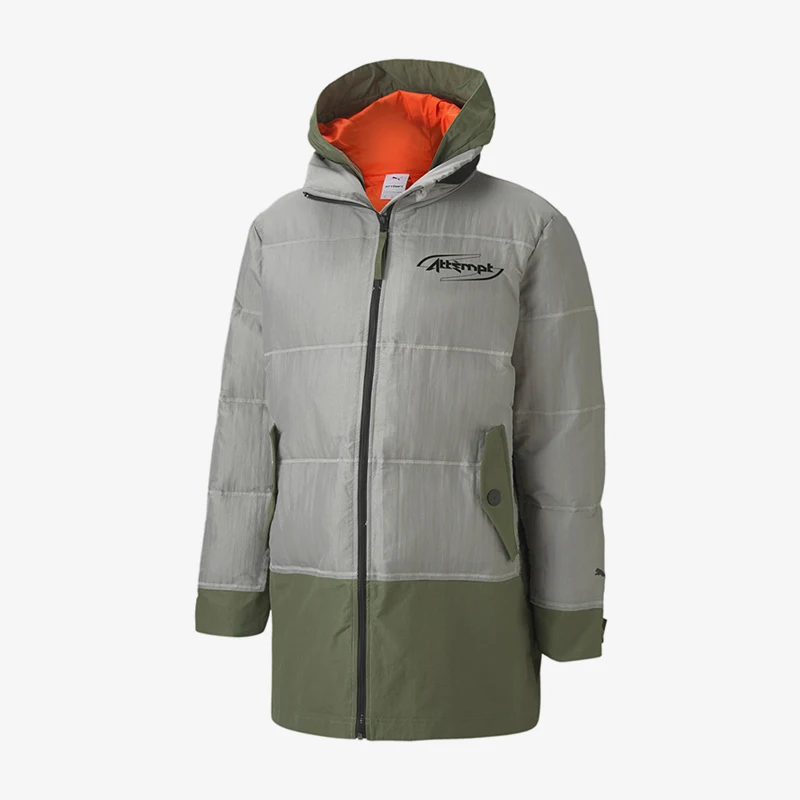 

Puma Authentic Men's Colorblocked Comfort Hooded Warm-Up Fleece Jacket 598255-84