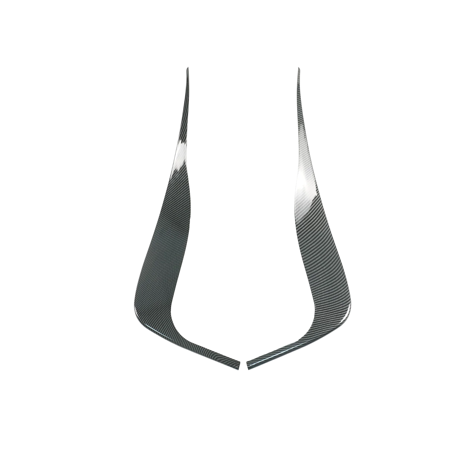 ل كورفيت C6 2005-2013 Z06 ZR1 واقيات الرذاذ الخلفي زوج لامع من ألياف الكربون الأسود طباعة اللوحات الطينية طقم الجسم البلاستيك