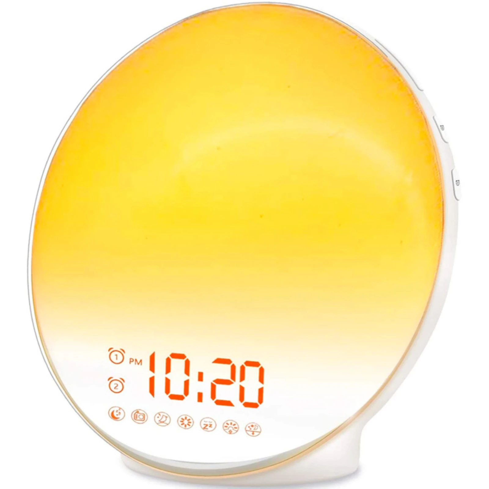 

Wake Up Light Alarm Clock with Sunrise/Sunset Simulation Dual Alarms FM Radio Nightlight white noise children's alarm clock