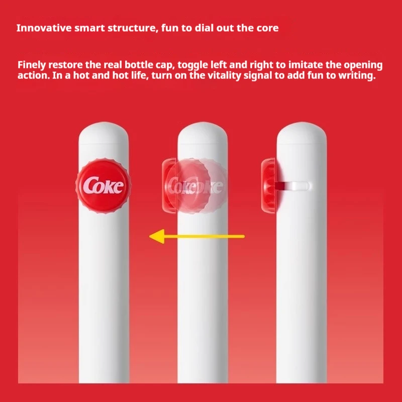 جديد كاكو حبر قلم للرجال كوكا كولا قبعة ممتعة تبديل القاذف أقلام مرحة دراسة مكتب الشريك الشامل لوازم المشاعر عالية القيمة