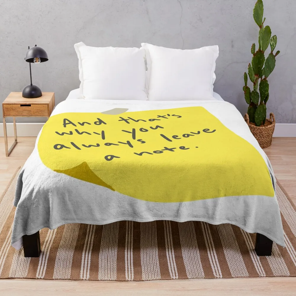 

Leave a Note Throw Blanket Thermal decorative Single Blankets