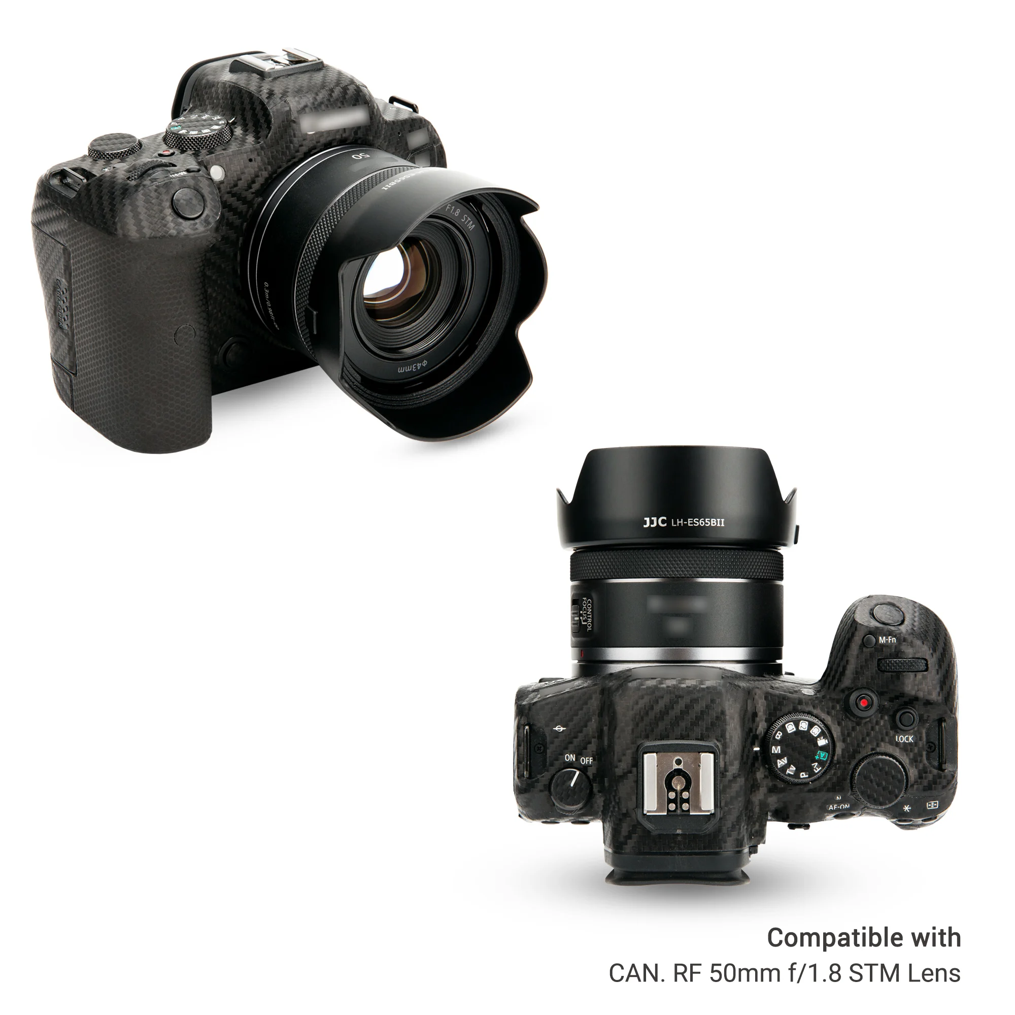 JJC реверсивная бленда объектива адаптер кольцо совместимое с Canon RF 50 мм f/1,8 STM объектив Заменяет Canon фотокамера аксессуары для объектива