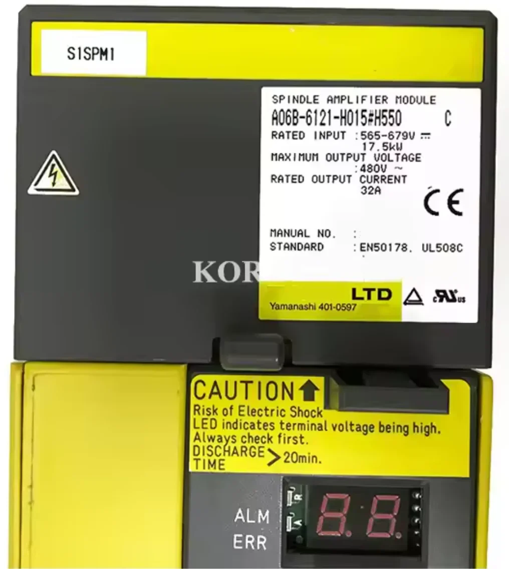 A06B-6121-H015#H550 Used Spindle Servo Drive Tested OK，A06B 6121 H015 H550，A06B6121H015H550，Fast shipping