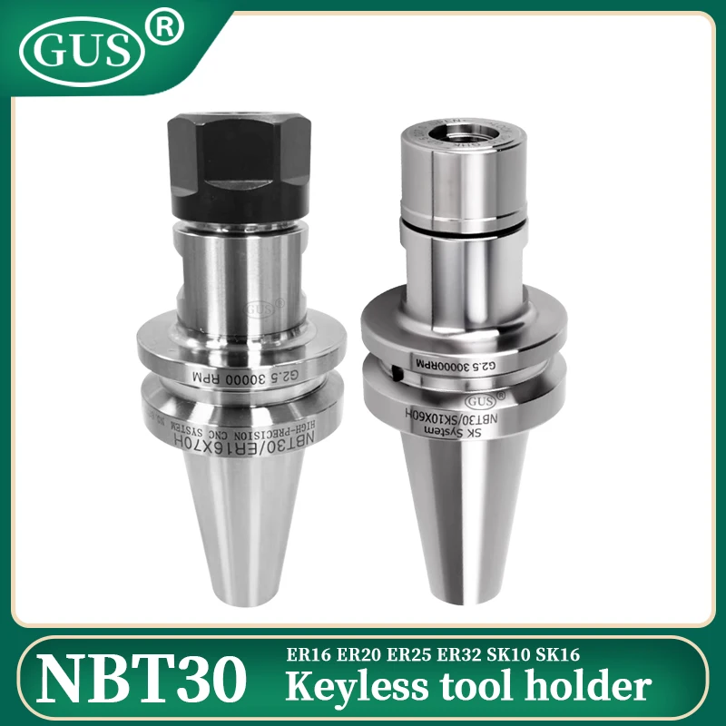 

GUS ER16 ER20 ER25 ER32 High Precision 0.002mm Spring Collet NBT30 tool holder Engraving Machine Spindle CNC Machining Center