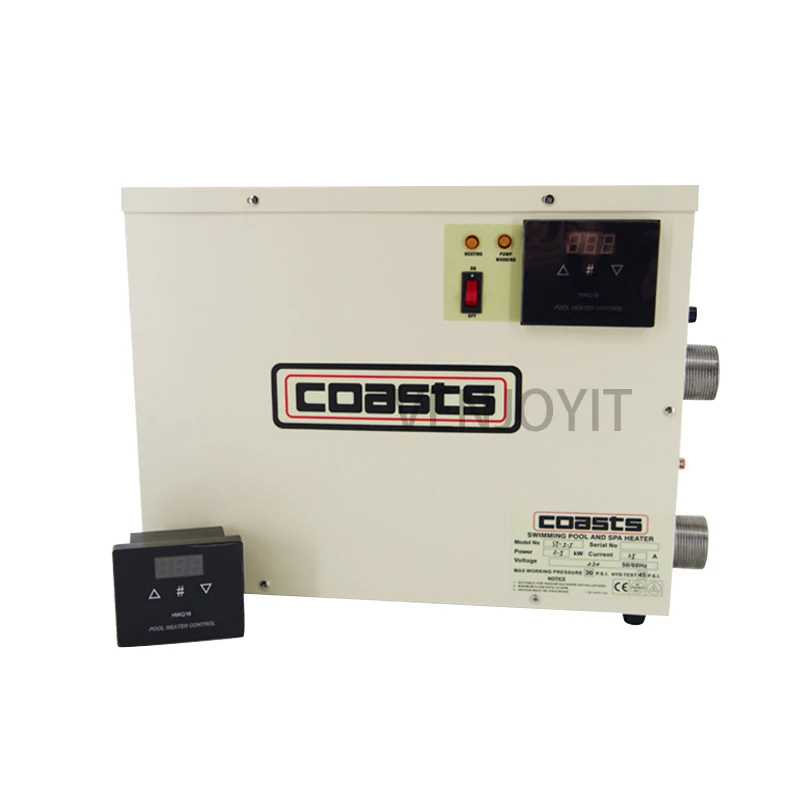 15KW Electric Water Heater for Swimming Pool & Bathtub, 220V/380V Thermostatic Control, Instant Heating,High Efficiency