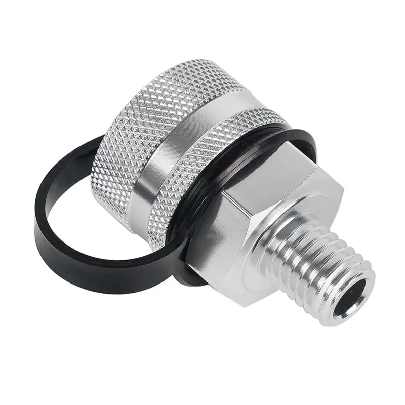Aluminum Alloy M12x1.5 Car Oil Drain Valve Quick Drain With Hose Attachment Connection Car Accessories