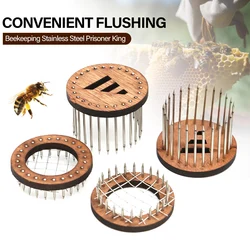 Wooden Queen Bee Cage Stainless Steel Needle Type Catcher Isolation Room Beekeeping Equipments Beekeeper Supplies