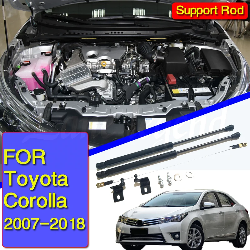 FIT FOR Toyota Corolla 2007-2018 2010 2012 2013 2015 2017 ACCESSORIES CAR BONNET HOOD GAS SHOCK STRUT LIFT SUPPORT CAR STYLING