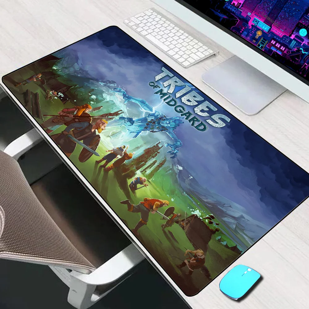 Tribes of Midgard Large Mouse Pad Gaming Accessories Mouse Mat Keyboard Mat PC Gamer Desk Pad Computer Mousepad Laptop Mausepad