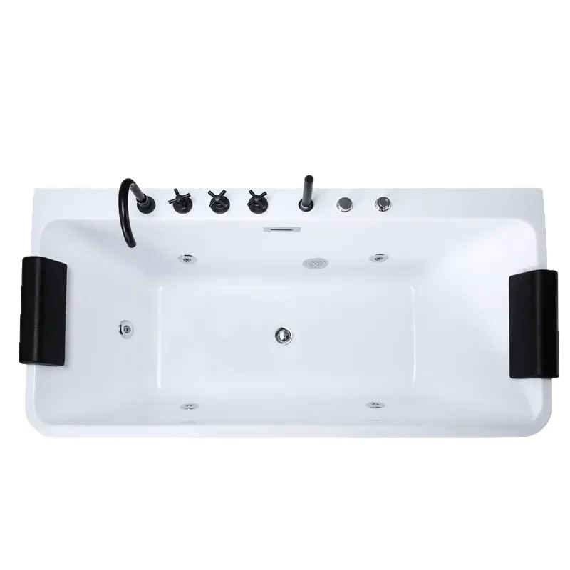5 Piece Acrylic Seamless Docking Jacuzzi Bathtub with Faucet for Hotel Club Engineering Parent Child Use