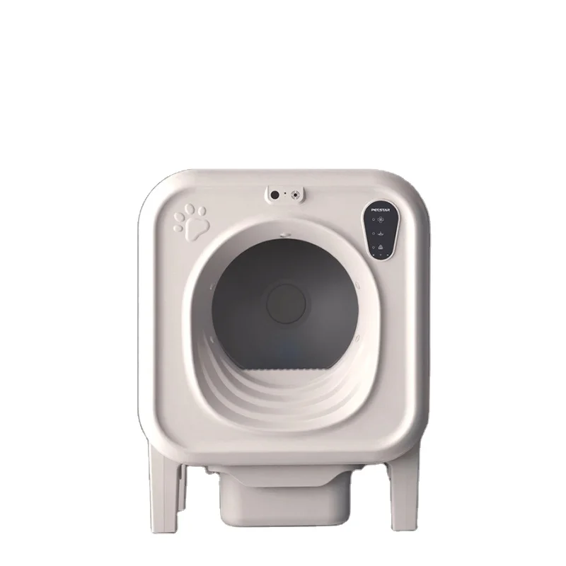 

Smart WiFi Self-Cleaning Eco-Friendly Cat Litter Box 68L App Monitoring & Deodorization for Big Cats Factory Price