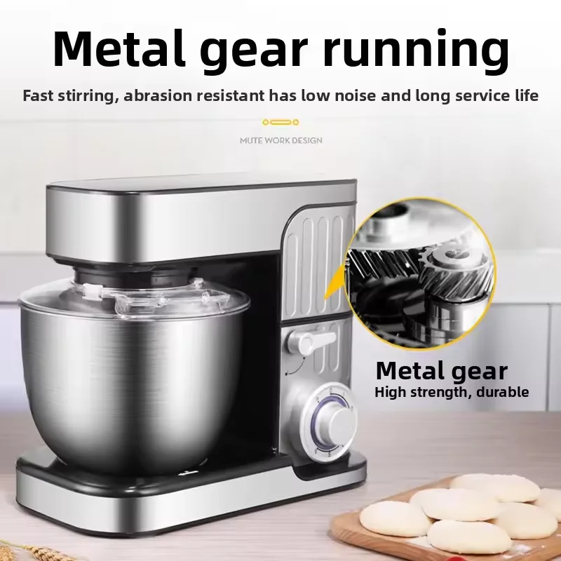 Latest Trend Stainless Steel Multifunctional Stand Mixer Dough Kitchen Cake Dough Mixer Bread For Family