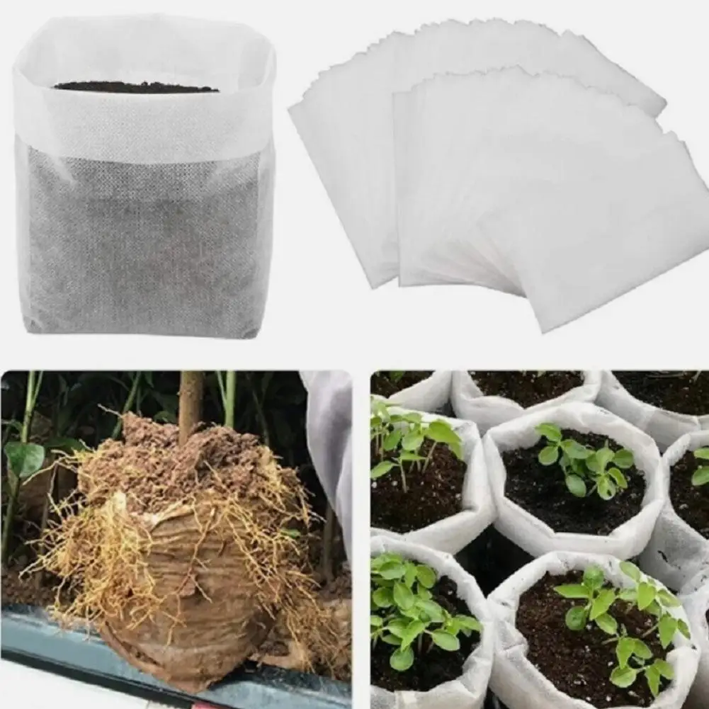 Non-Woven Fabric Seedling Pots for Planting Seed Starting Pots Pouches For Vegetable Flower Fruit Saplings Tree