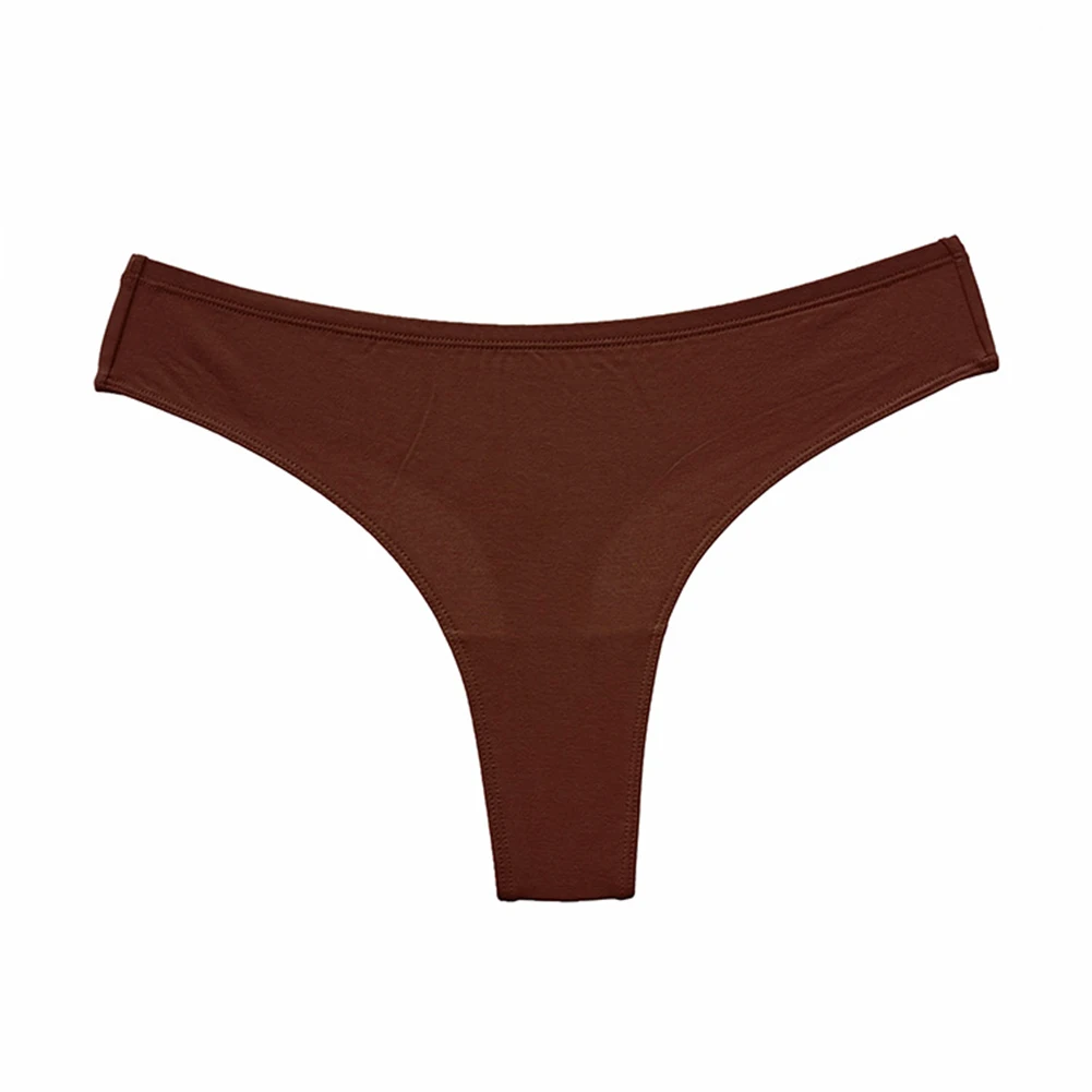 

Brief Women's Brief Thong Slight Stretch Solid Color Women Sexy Panties All Seasons Breathable Briefs Daily Female